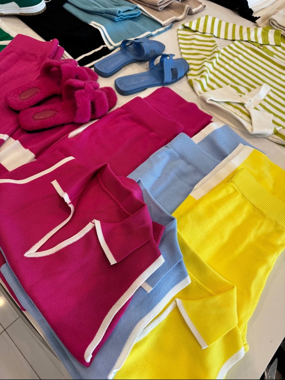 Minaa Monroe Pretty Polo Princess Pant Set {Yellow } View 3